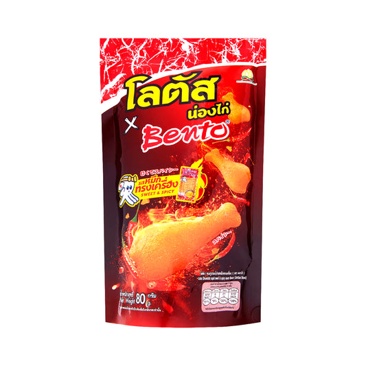Dorkbua x Bento Drumstick Squid Flavor Sweet & Spicy Sauce Snack - 80 g - product image