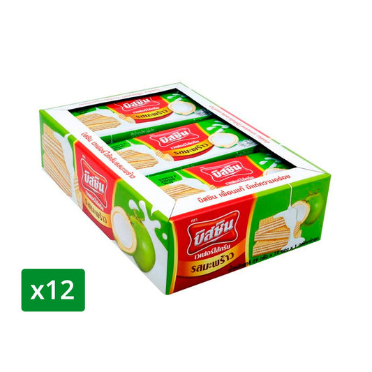 Bissin Coconut Cream Wafers 29 g Ã— 12 â€“ product image 1