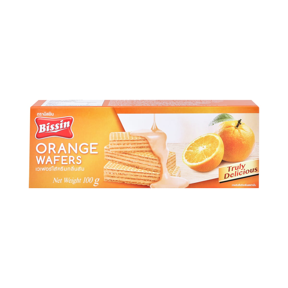 Bissin Orange Cream Wafers 100 g â€“ product image 1