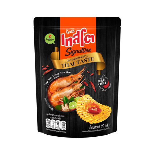 Tasto Signature Creamy Tom Yum Shrimp Ridged Potato Chips 90 g â€“ product image 1