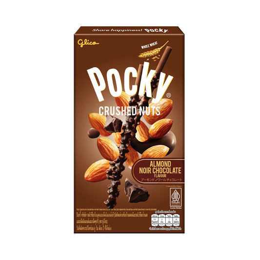 Pocky Crushed Nuts Noir Chocolate Biscuit Sticks 25 g â€“ product image 1