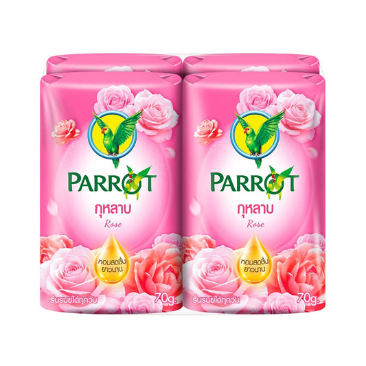 PARROT Botanicals Bar Soap Rose Scent – 280 g (70 g × 4) - product image 2