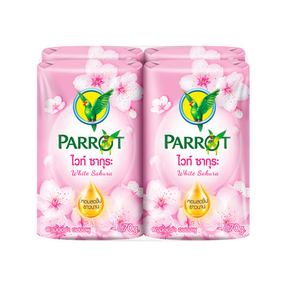 PARROT Botanicals Bar Soap White Sakura – 280 g (70 g × 4) - product image 1