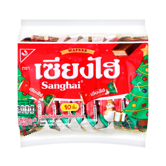 SANGHAI Wafer Coated with Chocolate Cream 6 g. Pack 10 - product image 1