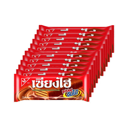SANGHAI Super Jumbo Wafer Filled with Chocolate Cream 34 g. Pack 12 - product image 1