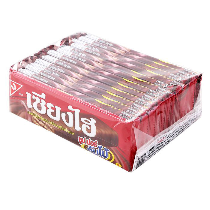 SANGHAI Super Jumbo Wafer Filled with Chocolate Cream 34 g. Pack 12 - product image 3
