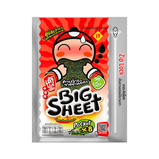 Tao Kae Noi Spicy Big Sheet Crispy Seaweed - 28 g