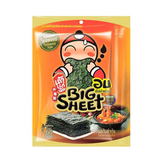 Tao Kae Noi Tom Yum Goong Roasted Big Sheet Seaweed - 60 g