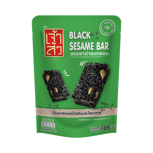 ChaOSua Black Sesame Bar - 105 g - product image