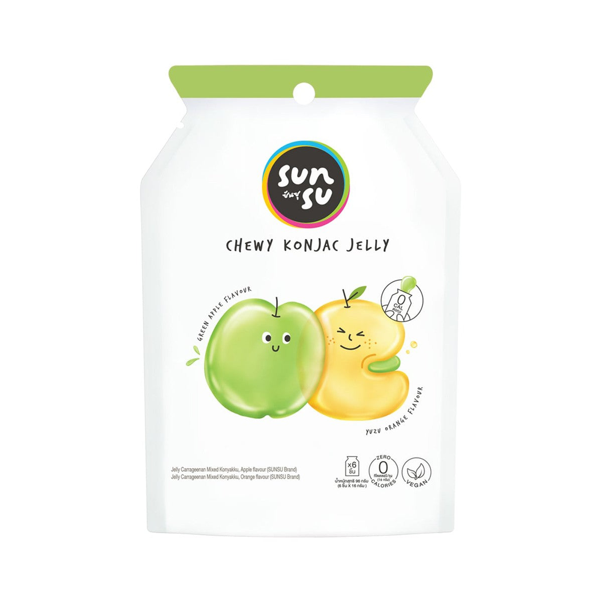 SUNSU Apple and Orange Konjac Jelly 96 g â€“ product image 1