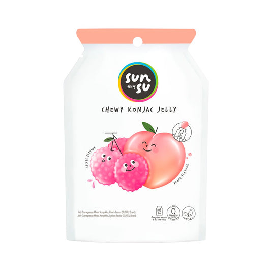 SUNSU Peach and Lychee Konjac Jelly 96 g â€“ product image 1