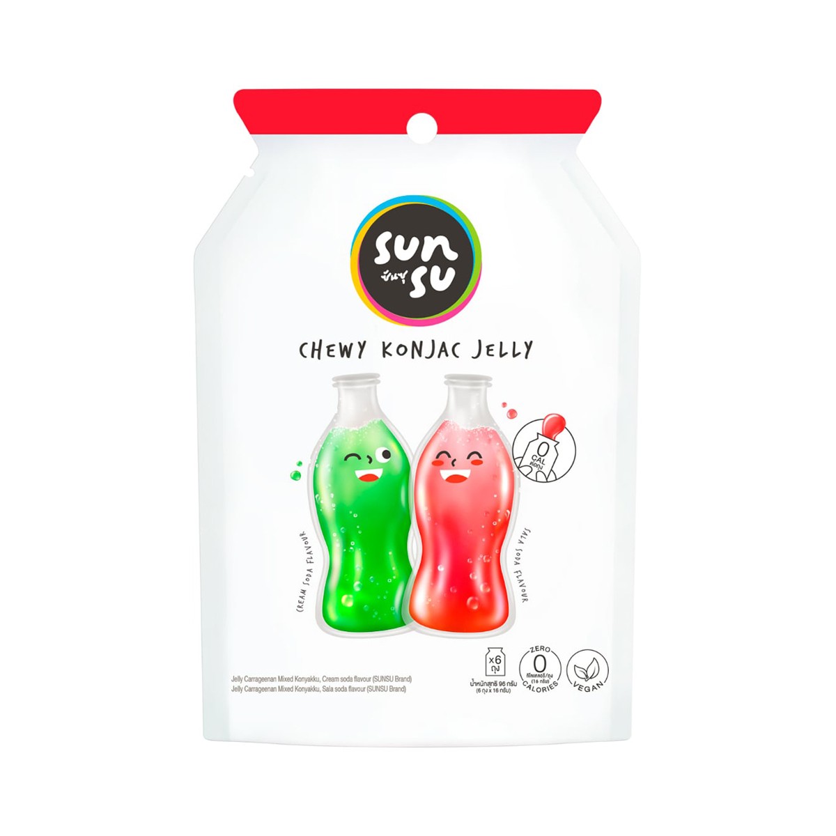 SUNSU Cream Soda and Sala Soda Konjac Jelly 96 g â€“ product image 1