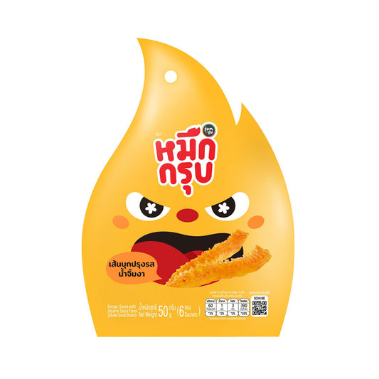Sunsu Muek Groob Konjac Snack Sesame Sauce - 50 g - product image