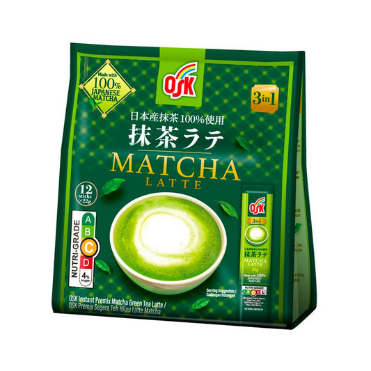 Osk 3-in-1 Matcha Green Tea Latte 22 G X 12 Units - 264 g